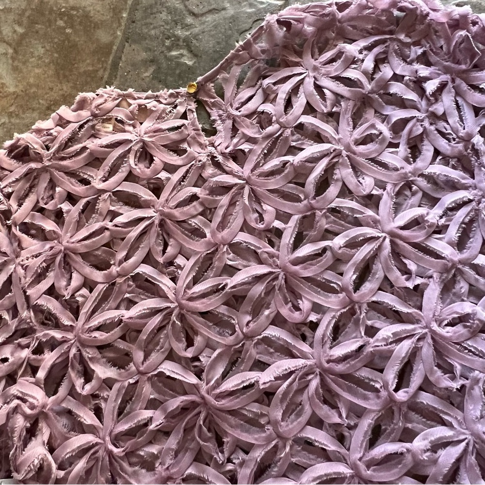 WILLOW & Root From The BUCKLE Dusty Rose Floral Stitch Fabric - Picture 10 of 10